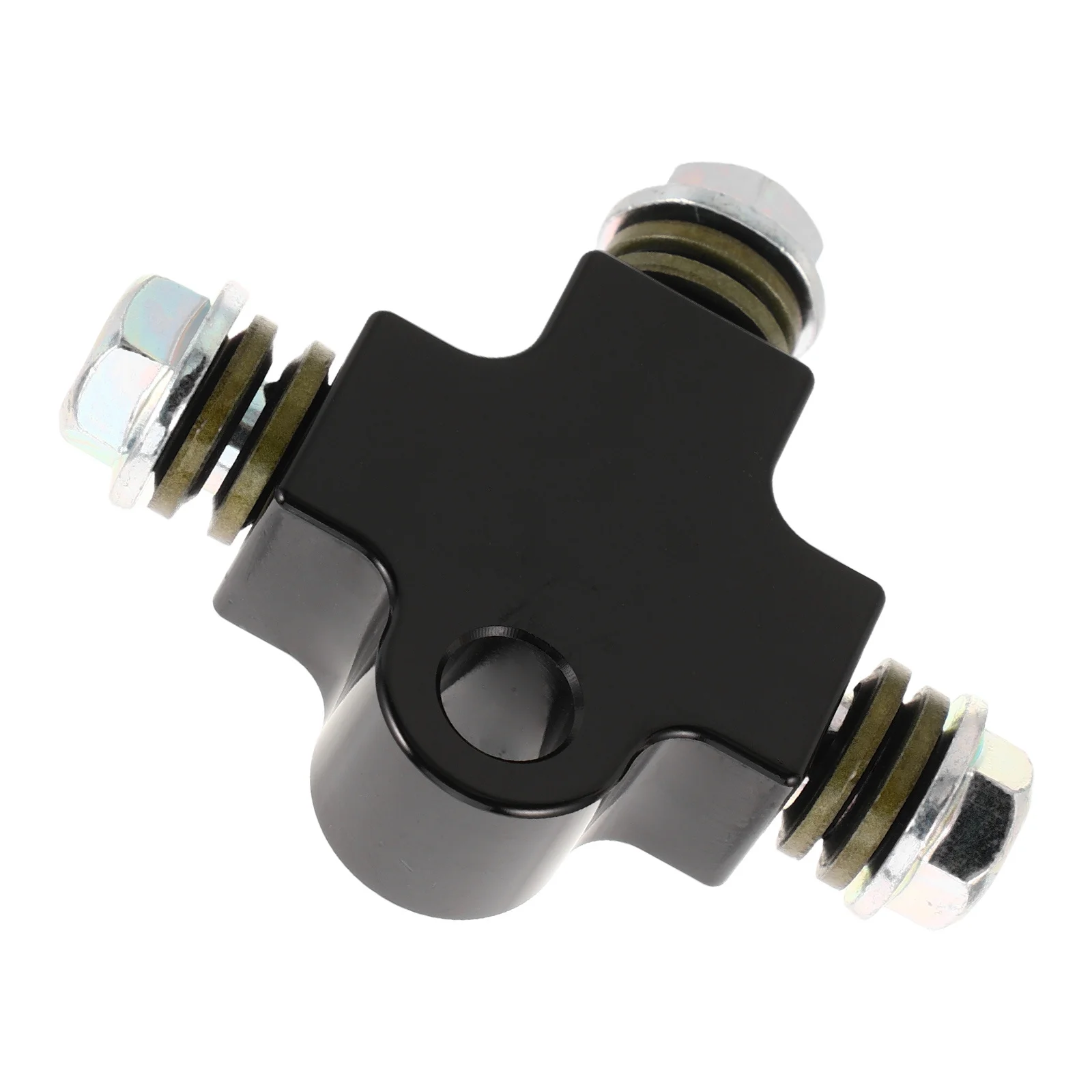 NOLITOY سبائك الألومنيوم خط الفرامل T محول للدراجات النارية ATV على الطرق الوعرة المركبات المعدنية موصل خرطوم زيت الفرامل سهلة التركيب #4