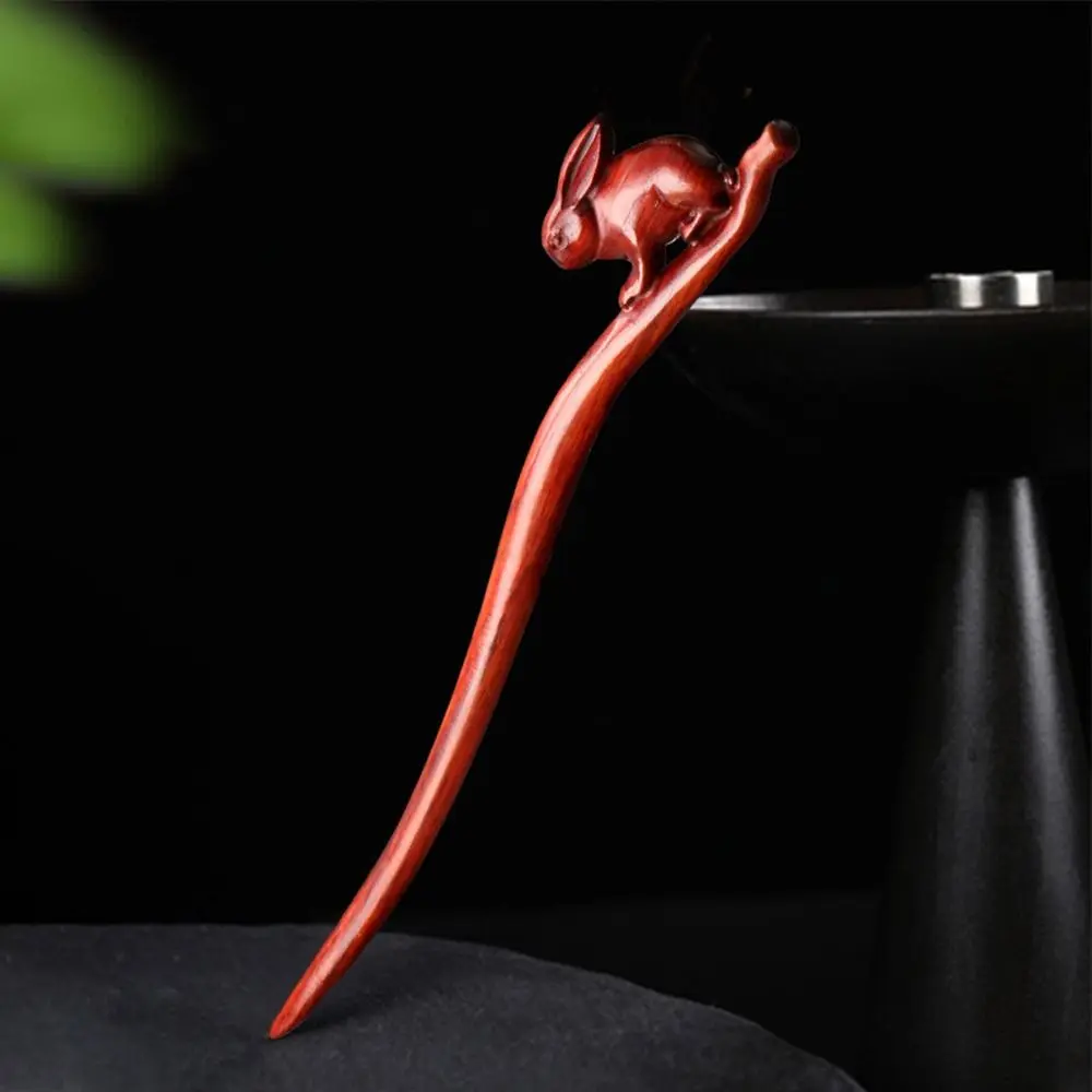 Clips Gevlochten Haarspelden Haar Stokken Voor Meisjes Nieuwe Hoofdtooi Chinese Haar Vork Houten Vrouwen Hanfu Haarspelden Konijn Haar Stokken