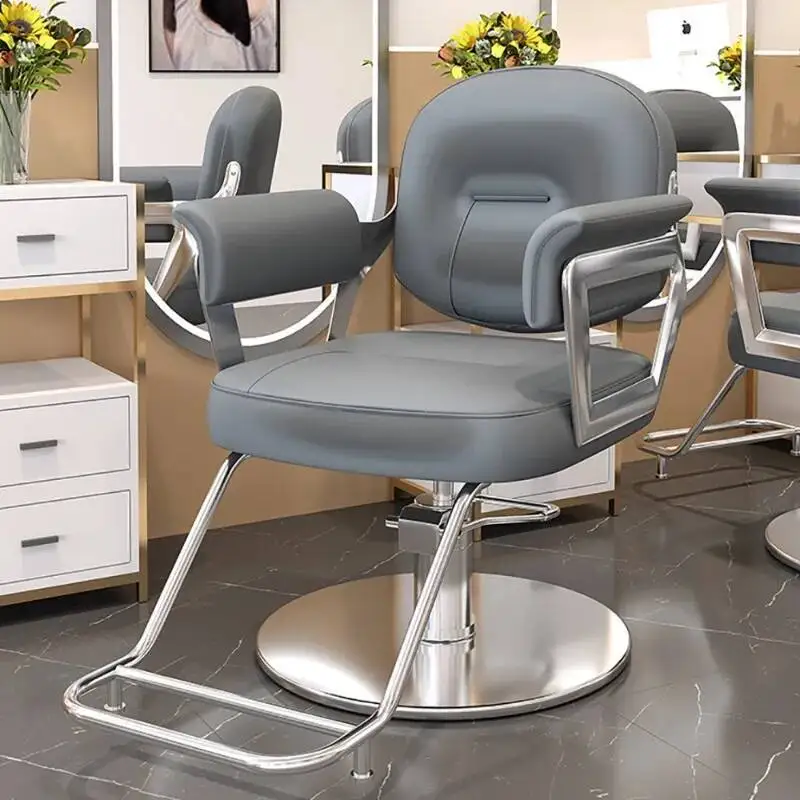 صالون حلاقة فاخر كرسي حلاق تجميل شخصي أثاث صالون فاخر Sillas De Barberia صالون فاخر احترافي