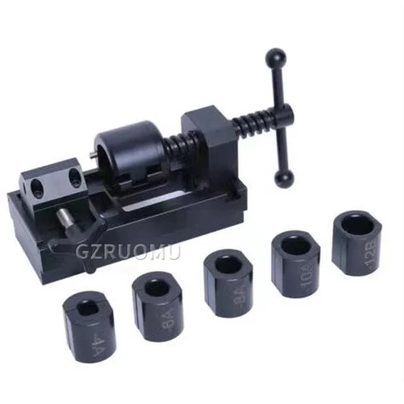 

Durable Aluminum Alloy Innovative Rotary Vise Fuel Line Fittings Installation Tool Fuel Hose Connect Tool Kit Black