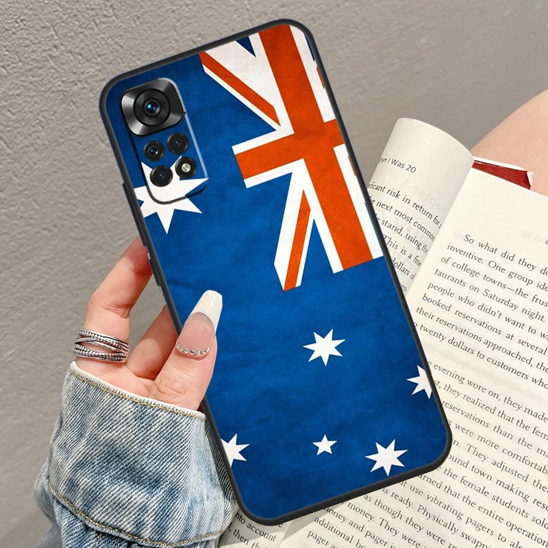 Australia Flag Case For Xiaomi Redmi Note 11 10 9 12 Pro Plus 12 Turbo 10S 11S 12S Redmi 12C 10C 9C Cover