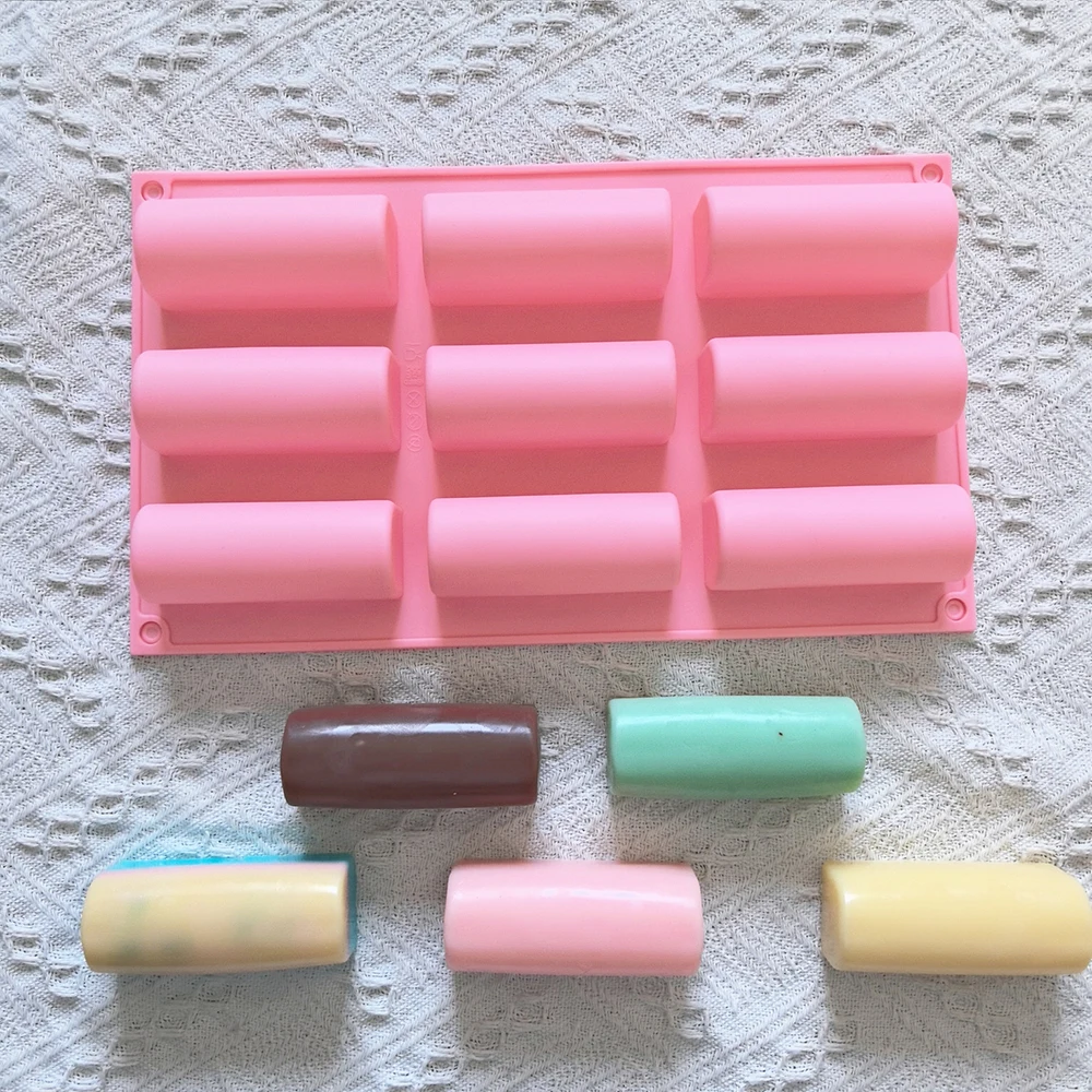 

Круглая силиконовая форма в форме тостов с 9 полостями, используемая для выпечки торта с мусом, 3D форма для шоколадного крема, бруньи, французской десертной формы