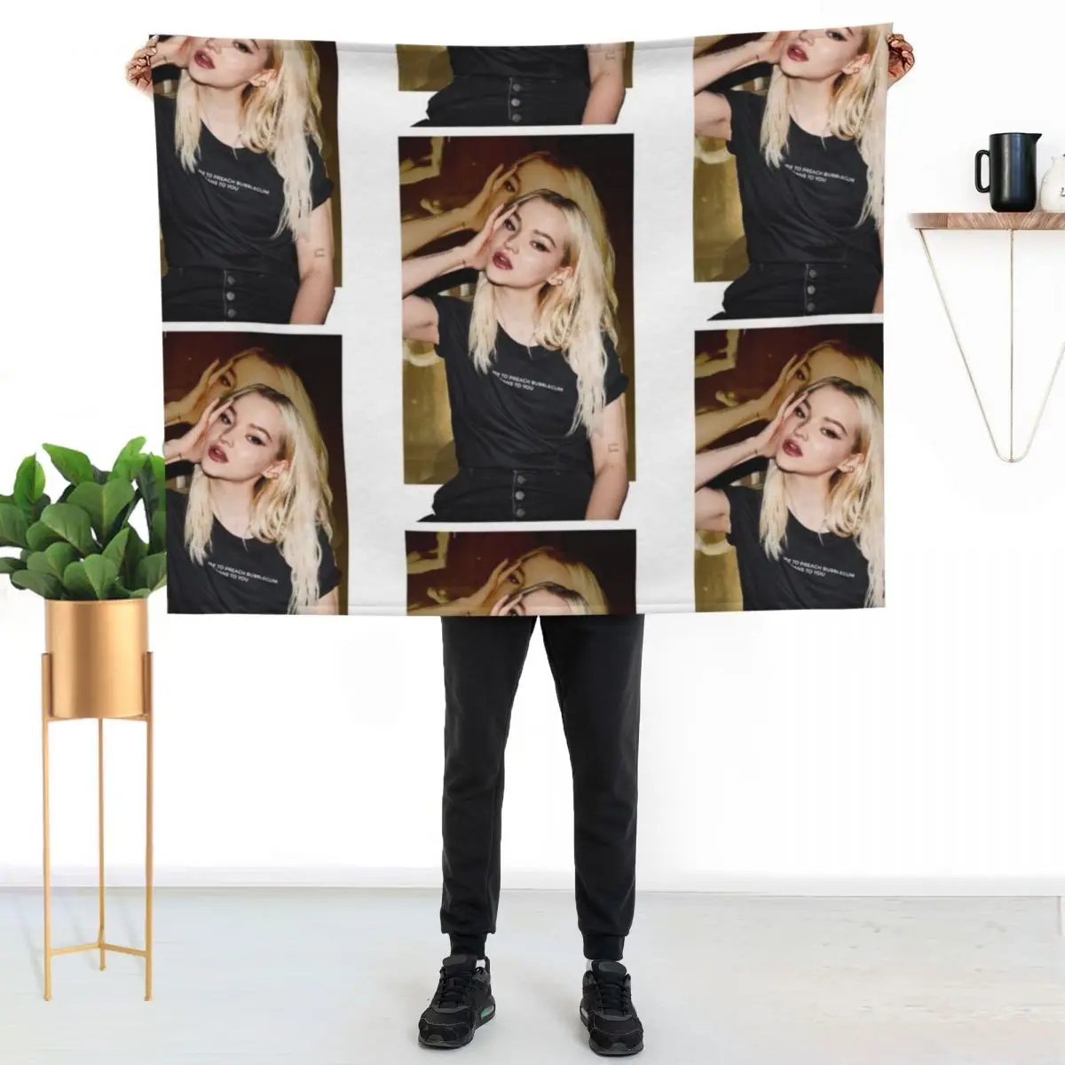 Dove Cameron Throw Blanket Easy Care Comfortable Blanket for Couch