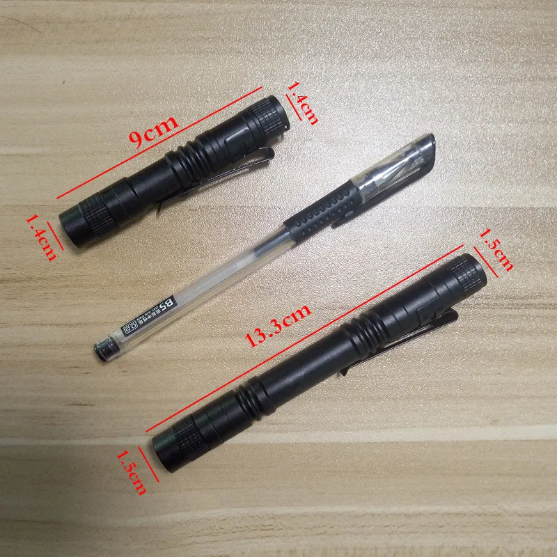 New Mini Portable Small Penholder Led Flashlight Night Walking Lighting Maintenance Work Torch Aluminum Alloy Wholesell