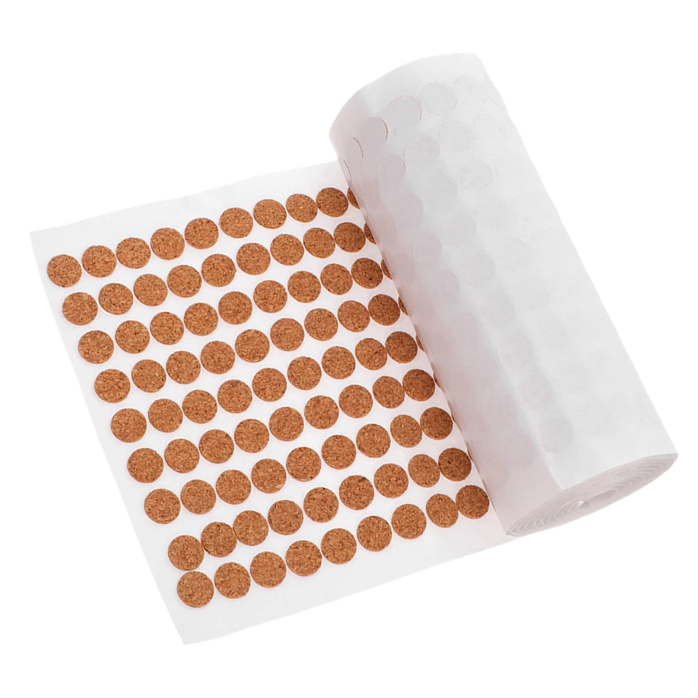

10mm Self Adhesive Cork Pads Cabinet Door Bumper Protector Drawer Stoppers Non Slip Rubber Dots Home Office Use