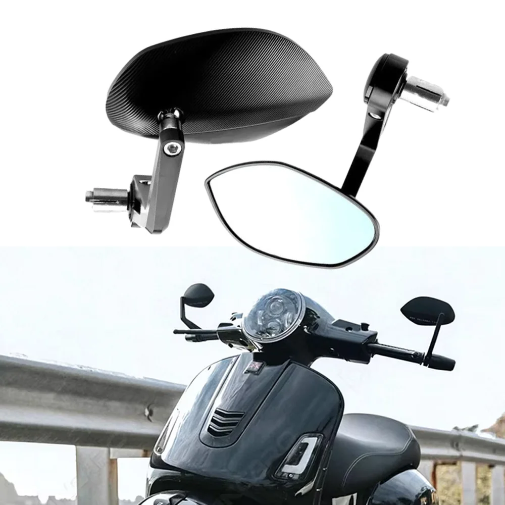 

2pcs For Vespa Sprint 150 S150 GTS300 GTV RA For most standard 22 mm handlebars Motorcycle Handlebar Rear View Mirrors
