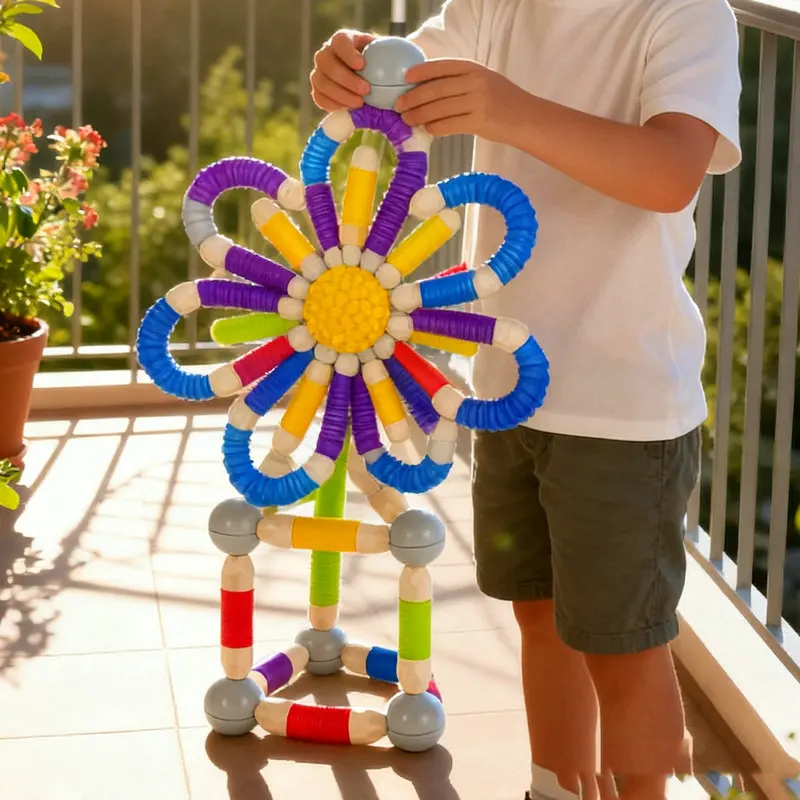 Wszechstronna teleskopowa pałeczka magnetyczna do układania puzzli dla dzieci, dla niemowląt, chłopców/dziewczynek, edukacja wczesnoszkolna, bloki edukacyjne.