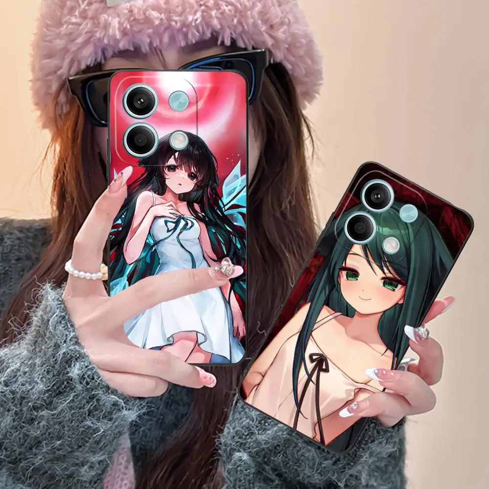 Saya no Uta حافظة هاتف محمول لهاتف POCO M7 M6 M5 M4 M3 X7 X6 X5 X4 X3 Pro GT 5G غطاء طباعة ملون للهواتف المحمولة الفاخرة الجميلة