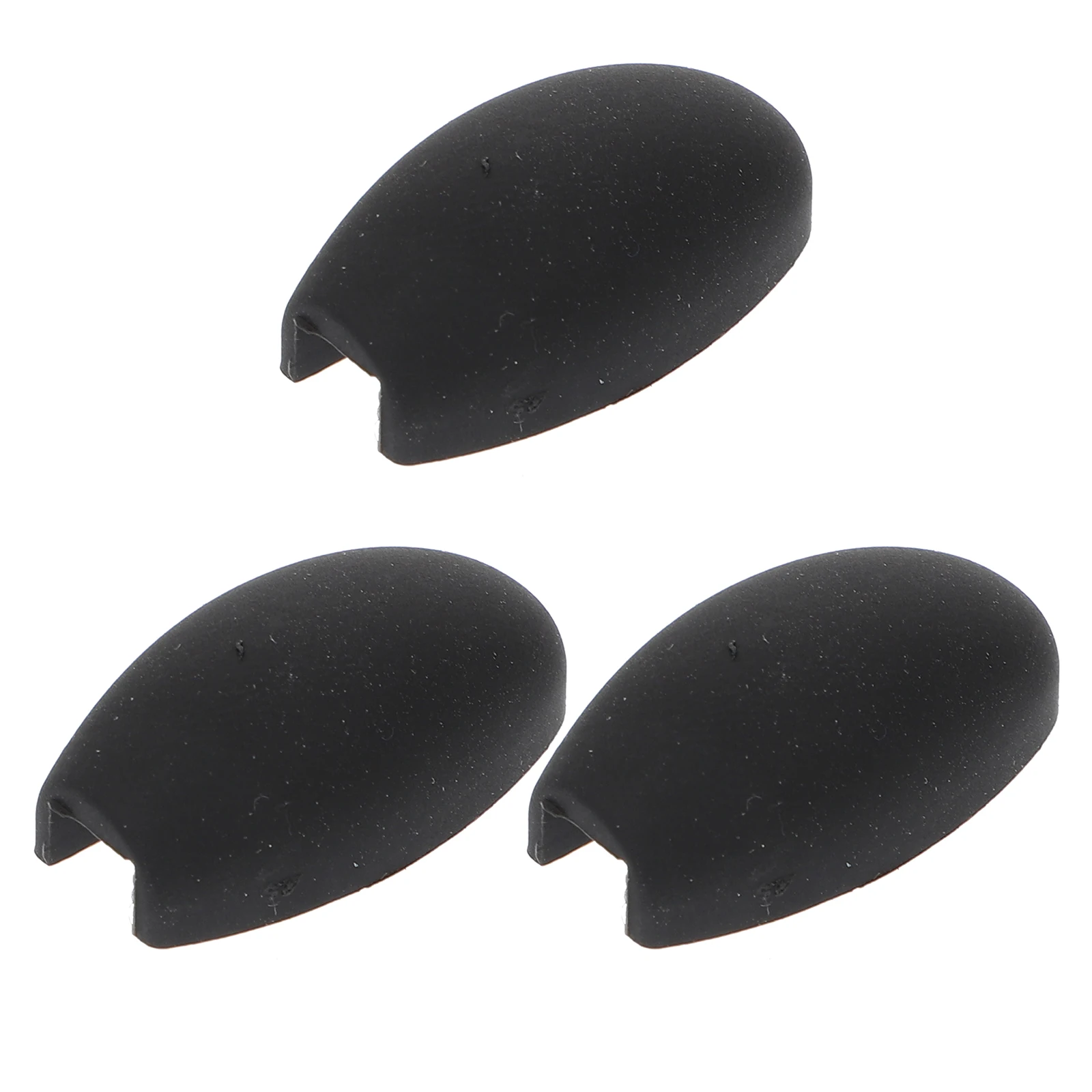 

3 Pcs Alto Saxophone Side Key Pad Palm Button Protection Cover Black Simple Protective