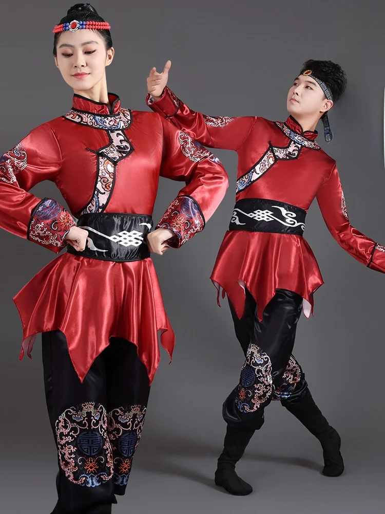 

Mongolian Dance Performance Costume Women's Ethnic M Chopstis Dance Clothing White Mongolian Ethnic Costume