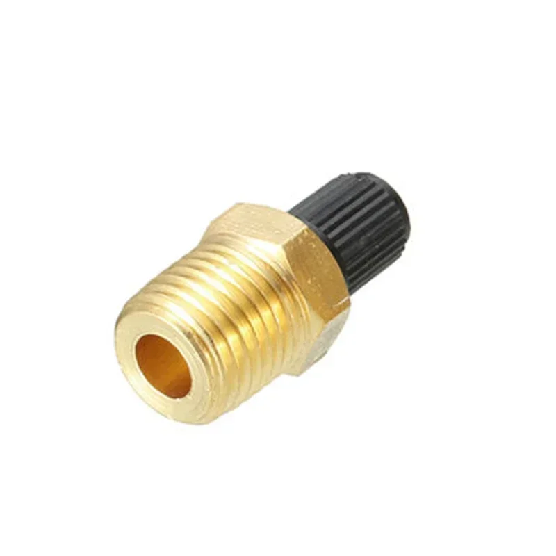 Air Compressor Tank Filling Valve Tank Fill Connector 1/4Pcs 1/4Inch NPT MPT Solid Brass Air Compressor Tank Fill Valve