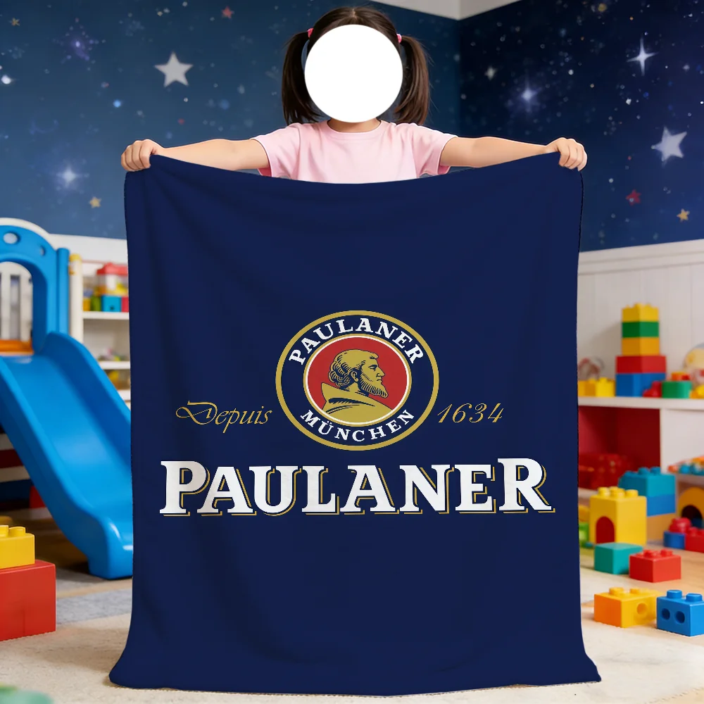 P-Paulaner Munchen Blanket For Soft Throw Blanket for Picnic Bed Sofa Home Bedroom Cozy Warm Comfortable