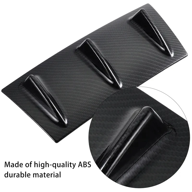 

High Quality 1Pcs ABS Rear Bumper Diffuser Spoiler Universal Auto Exterior Decor Accessories Vehicle Stability Noise Reducti