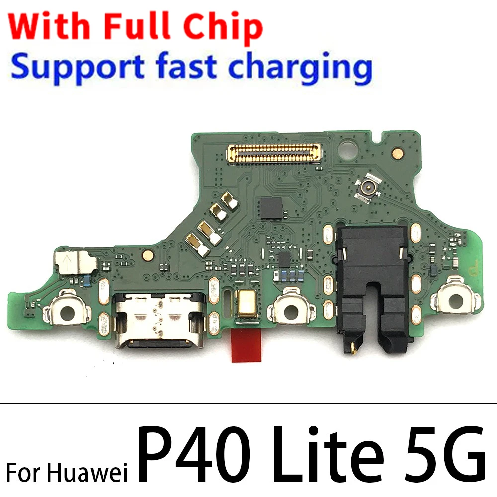 USB Charge Port Jack Dock Connector Charging Board For Huawei Y7 Y8 Y9 2017 Y7A 202 Y7P Y6S Y6P Y8P Y8S P40 Lite 5G / P40 Lite E