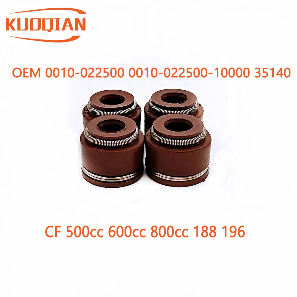 4pcs VALVE STEM SEAL RING SET for CF 500cc 600cc 800cc 188 196 x8 z8 u8 ATV UTV 0010-022500