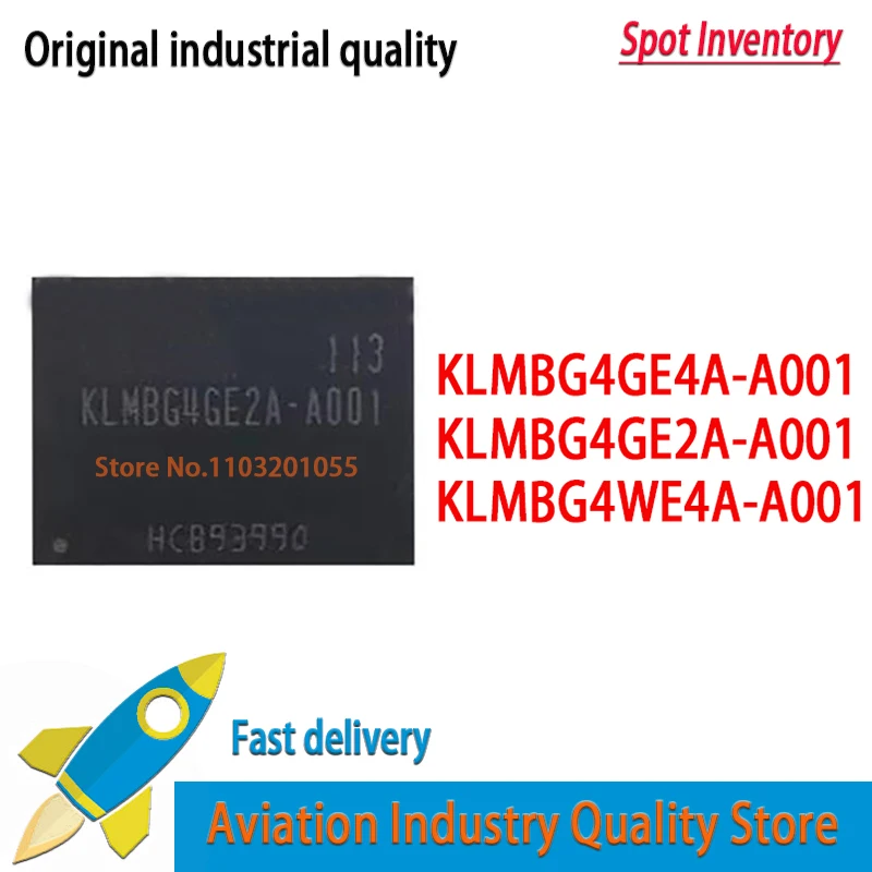 1PCS KLMBG4GE2A-A001 KLMBG4GE4A-A001 KLMBG4WE4A-A001 32G BGA169 EMMC  32GB Memory IC