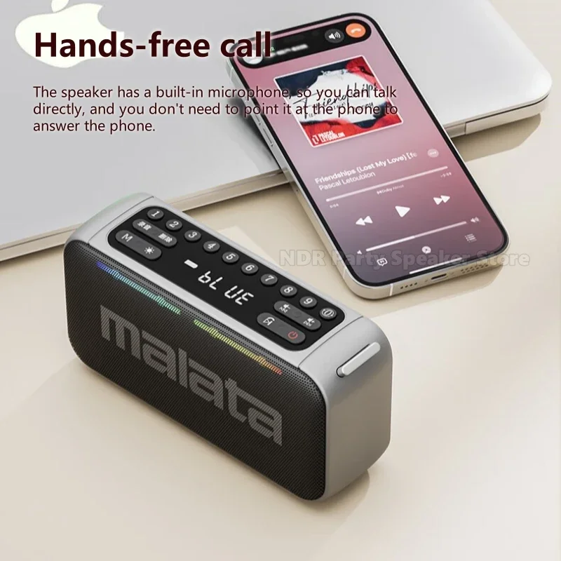 Malata A95 Запись Портативные колонки двойного назначения Bluetooth Перезаряжаемый небольшой тяжелый сабвуфер Карточный плеер Музыкальная звуковая коробка