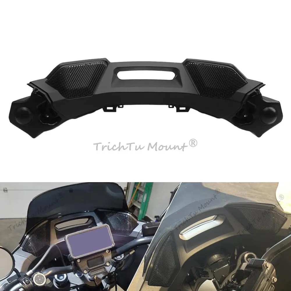 

Аудиокомплект внутреннего обтекателя мотоцикла, подходящий для HARLEY DAVIDSON, передний внутренний обтекатель, 1 комплект, прочный АБС-пластик и металл, черный SP0001