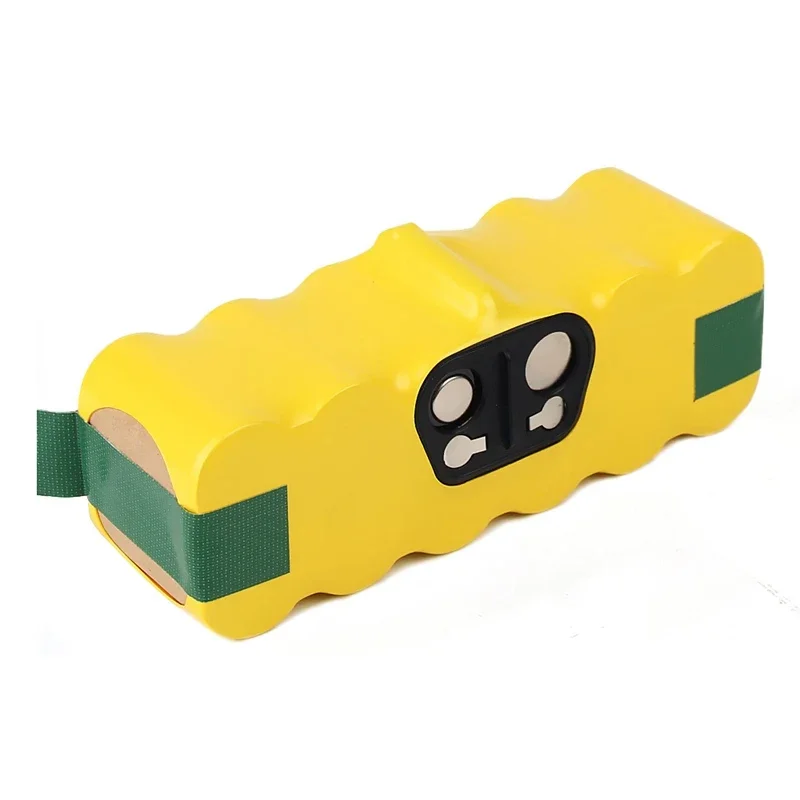 Yellow robot 14.4V vacuum cleaner battery set, compatible with multiple models, worry free battery life, easier cleaning