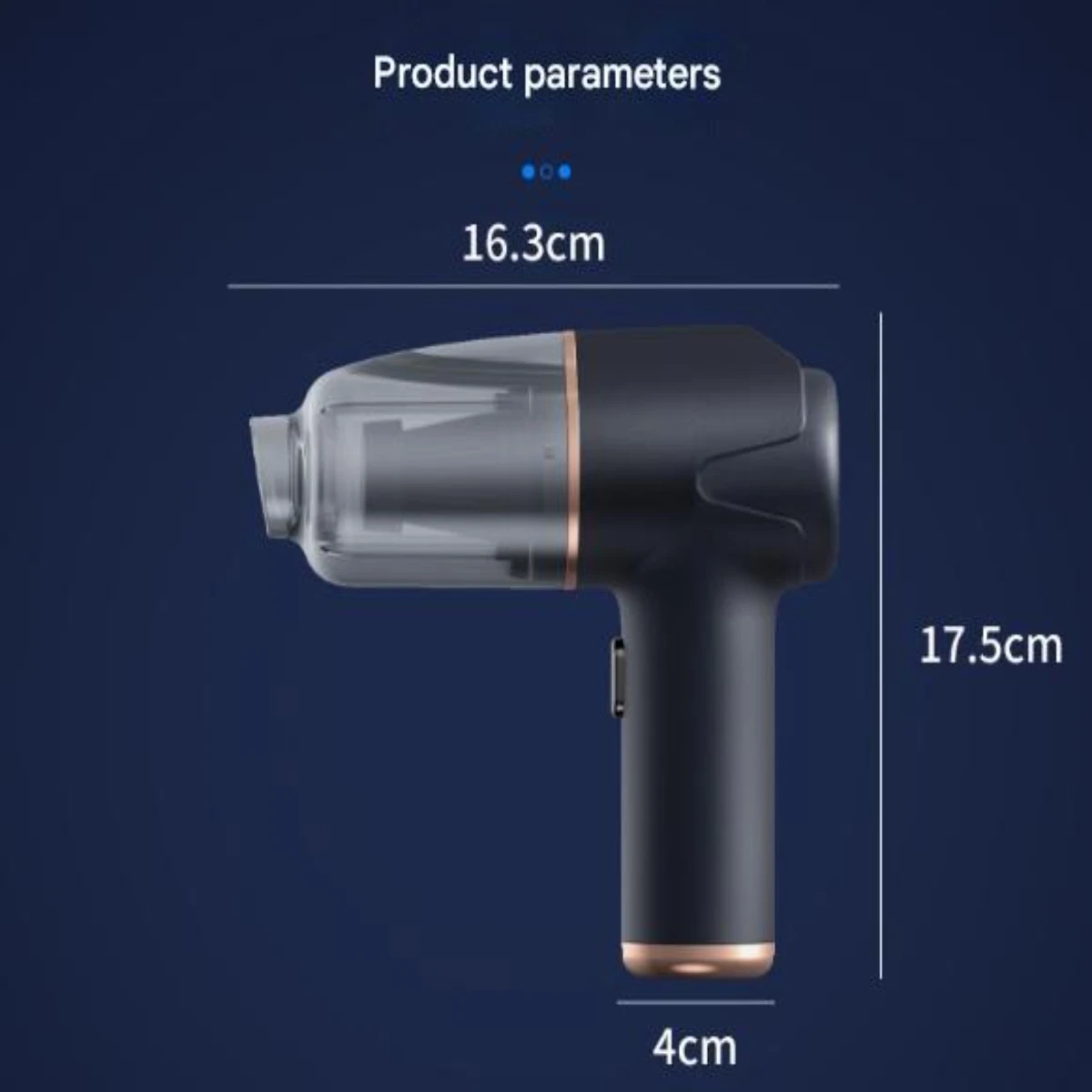 Aspirateur de voiture sans fil haute puissance |   Mini collecteur de poussière portatif pour la maison, l'automobile et le bureau |   Dispositif d'aspiration puissant portable |