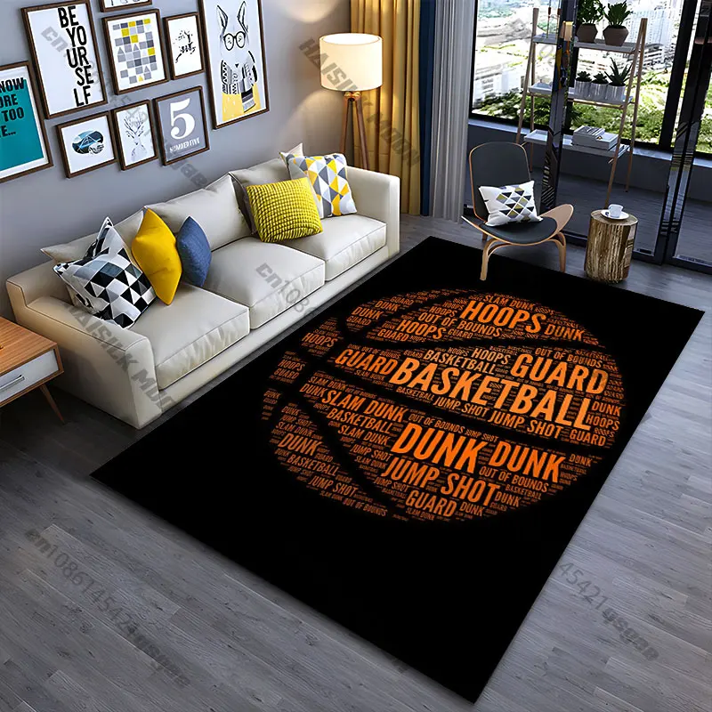 Basketball game terms emphasis carpet Yoga living room room decor children's crawling mat doormat area rug games mat