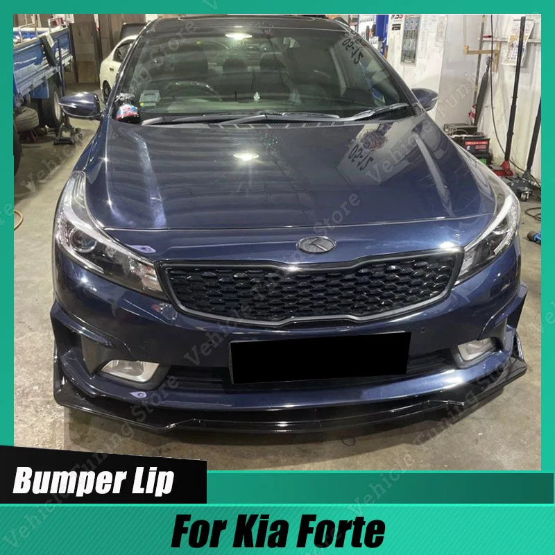 For Kia Forte 2009-2013 High Performance Car Front Bumper Splitter Lip Canard Diffuser Spoiler Body Kits Tuning Accessories