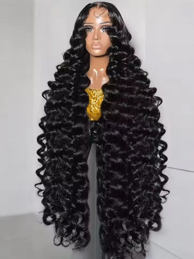 

30 40Inch 250% Natural Wave Human Hair 13x6 Lace Frontal Wigs Transparent HD 13x4 360 Full Lace Frontal Wig Preplucked For Women