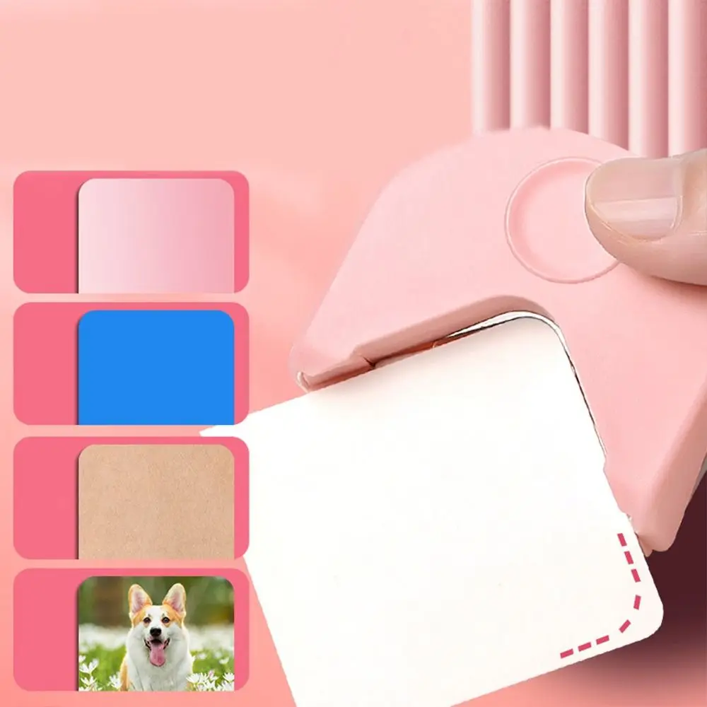 Portable Paper Trimmer R4 Corner Punch Paper Cutter DIY Craft R4 Corner Rounder Metal Arc-shaped Office Accessories