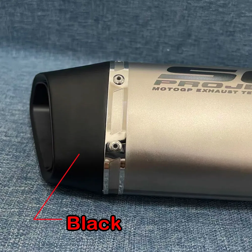 51 مللي متر العالمي الانزلاق على دراجة نارية GP sc العادم ألياف الكربون الهروب الخمار لكاواساكي Z900 FZ6 RC390 S1000XR