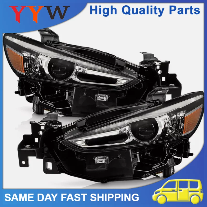 

Quality Car Right Left LED Headlight w/o Adaptive LED Projector Headlight Headlamp For 2018-2021 Mazda 6 Car Accessories