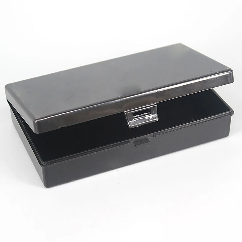 Transparent Storage Container Desktop Storage Box Plastic Snap Organizer Stationery Storage Art Tool Case Stickers Box
