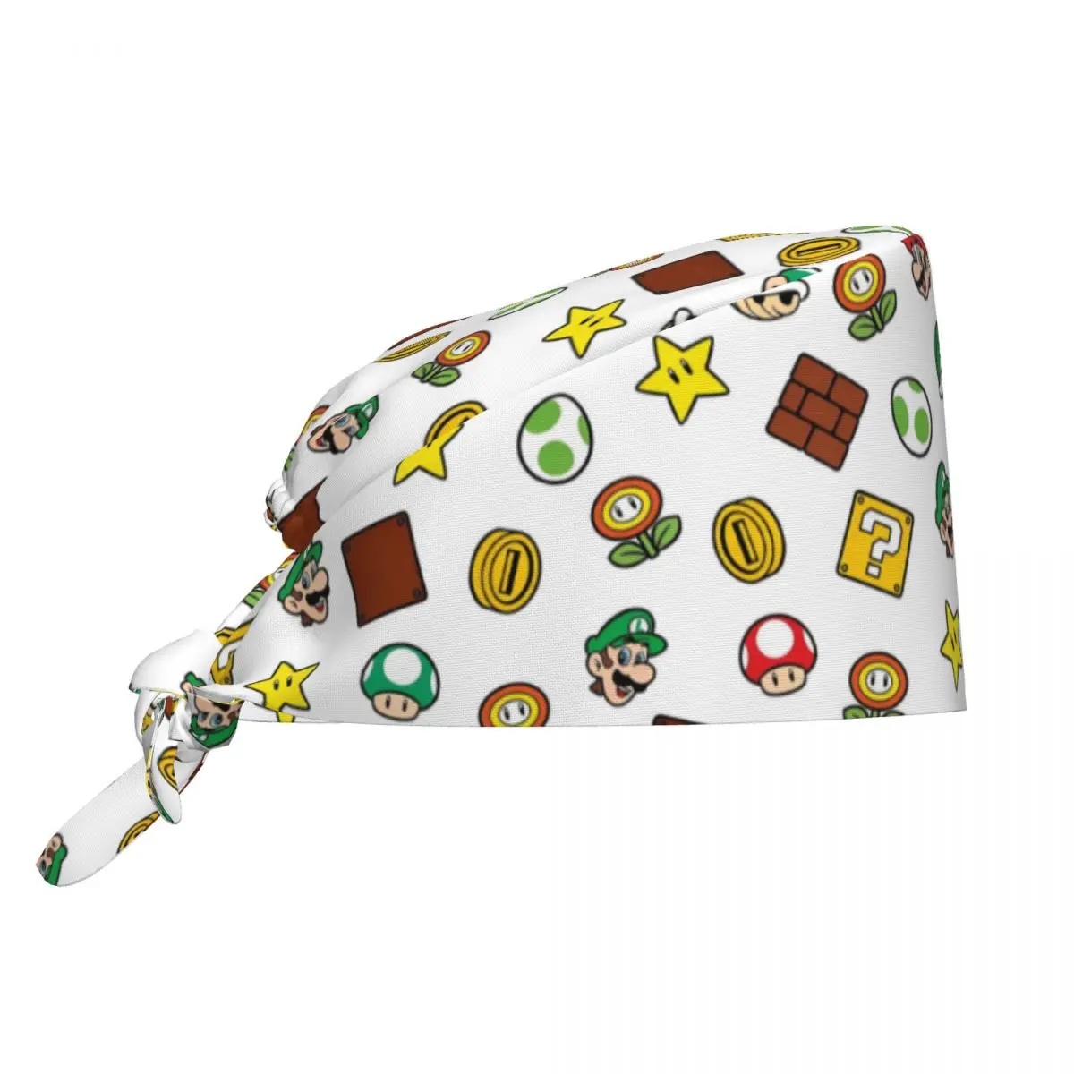 Ma-rios juego dibujos animados belleza mascota veterinario gorra quirúrgica cuidado de mascotas gorros de trabajo de enfermería sombrero Casual estilo Unisex     Scrubs Sombreros