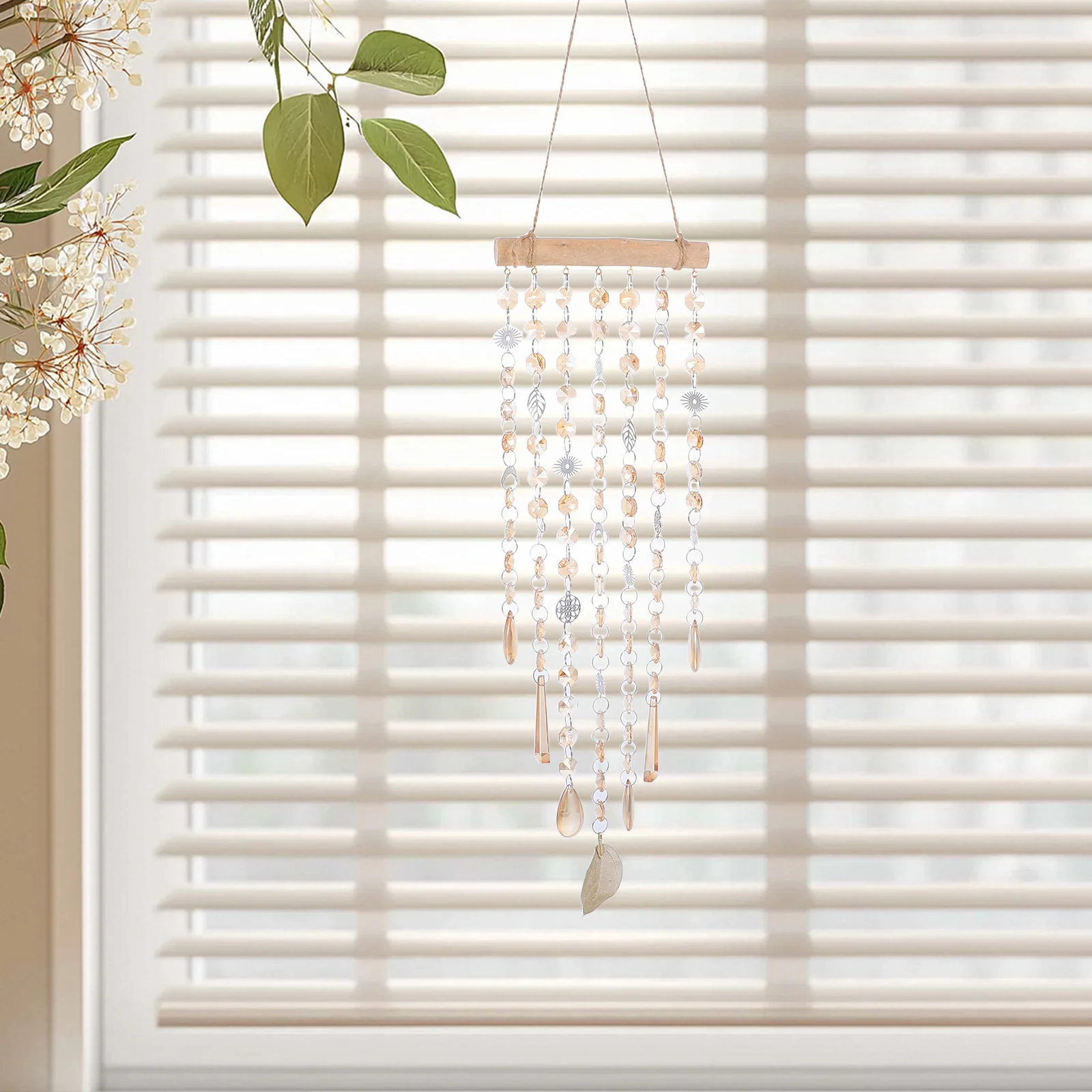 

Crystal Prism Wind Chime Rainbow Maker Pendant Window Hanging Garden Patio Outdoor Decoration Suncatcher Ornament