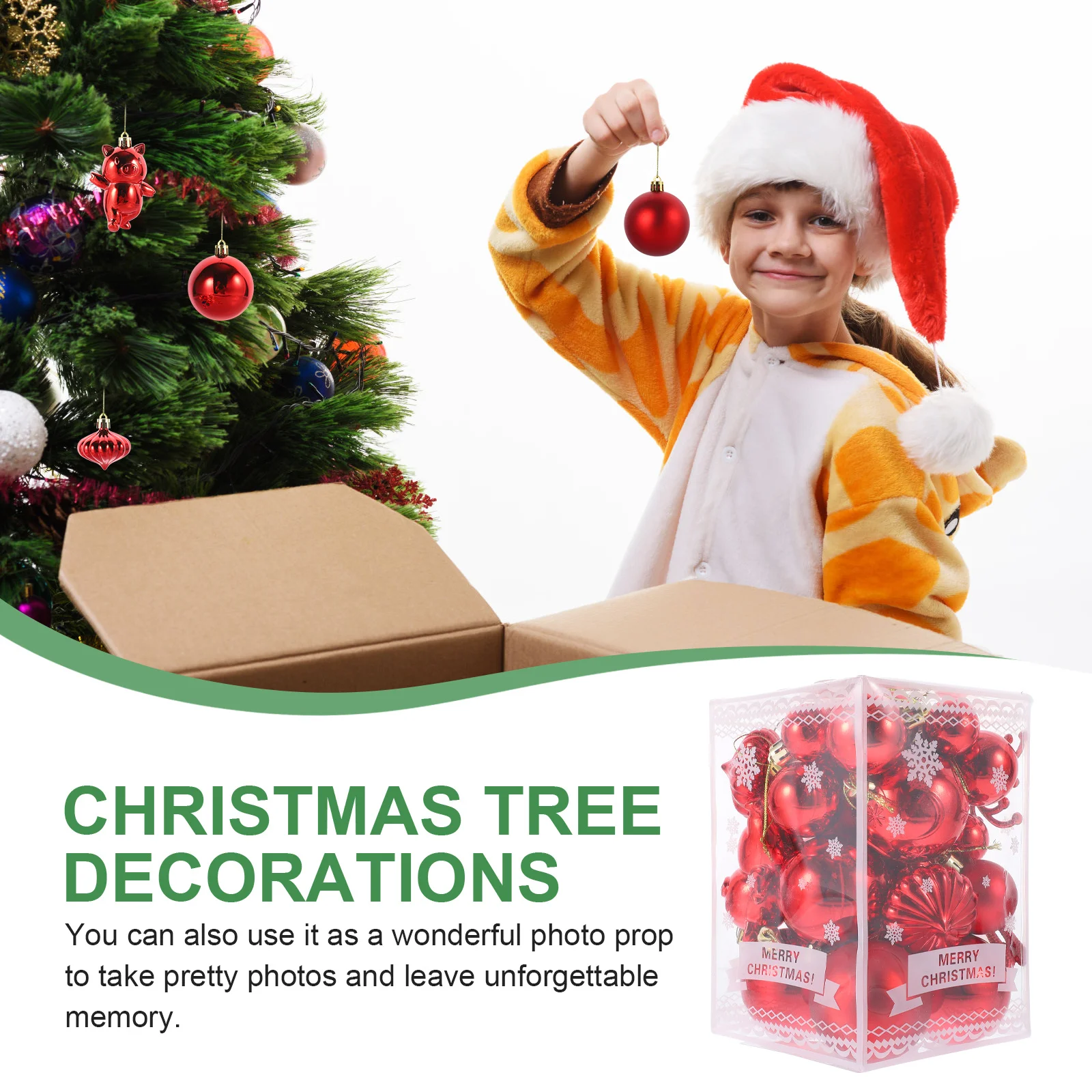 

30Pcs Bright Glossy Christmas Balls Ornaments Xmas Tree Hanging Decoration Xmas Party Holiday Decorations Christmas Balls