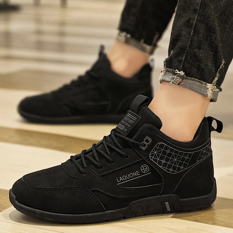 Men\'s Flat Sports Shoes Autumn 2024 New Outdoor Men\'s Vulcanized Shoes Casual Running Shoes Versatile Fashion Trend Work Boots