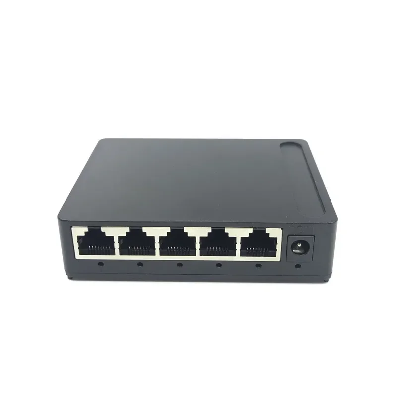 OEM factory Outlet  Brand 5 Port Gigabit Ethernet Switch cheapest network switches 10/100/1000mbps US EU plug switch lan combo