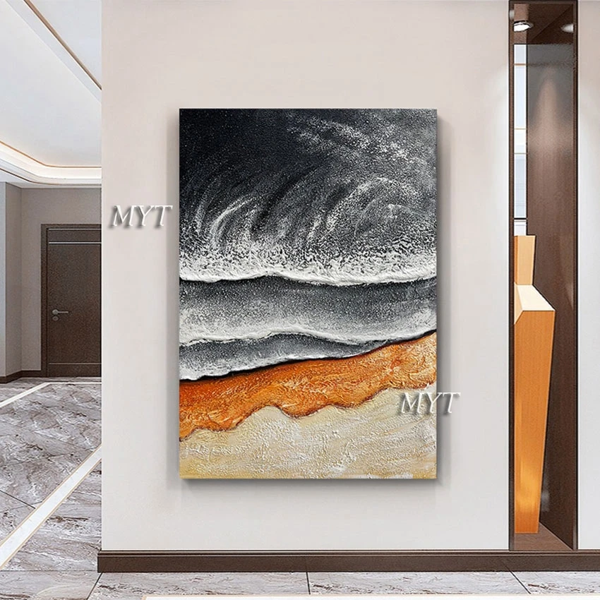 

Handmade Contemporary Dining Decor Abstract Oil Painting Art Acrylic Wall Texture Canvas Picture Artwork Unframed Hot Sale