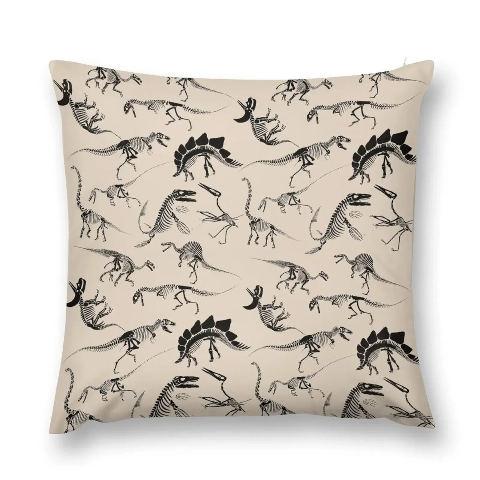 Dinosaur Skeleton Diagrams Throw Pillow Marble Cushion Cover Decorative Cushion Pillowcases Room decorating items pillow