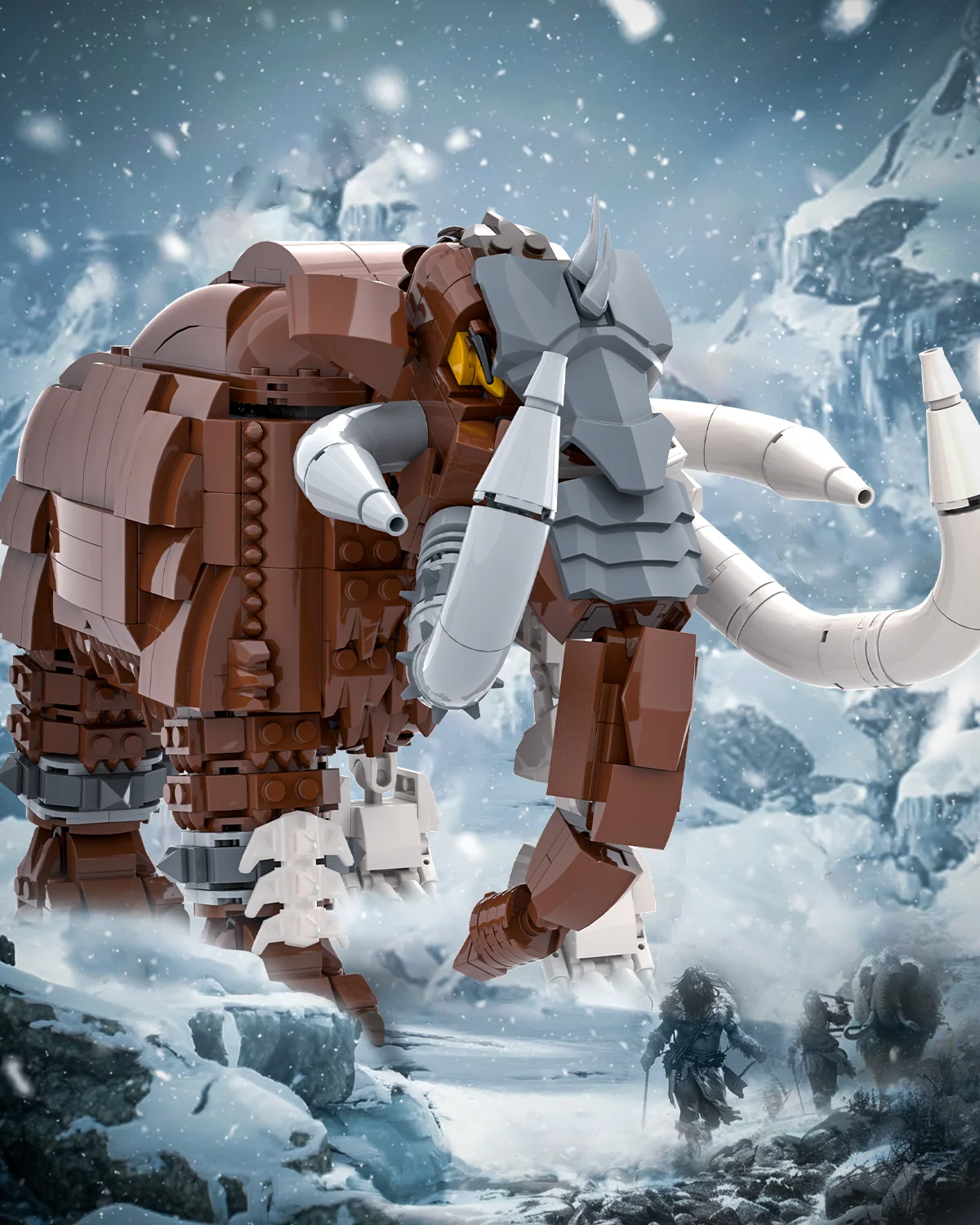 1310 قطعة الجوراسي Semiskelton الماموث اللبنات الكلاسيكية نماذج للحيوانات القديمة الطوب سطح المكتب الحلي الأولاد هدايا عيد الميلاد #3