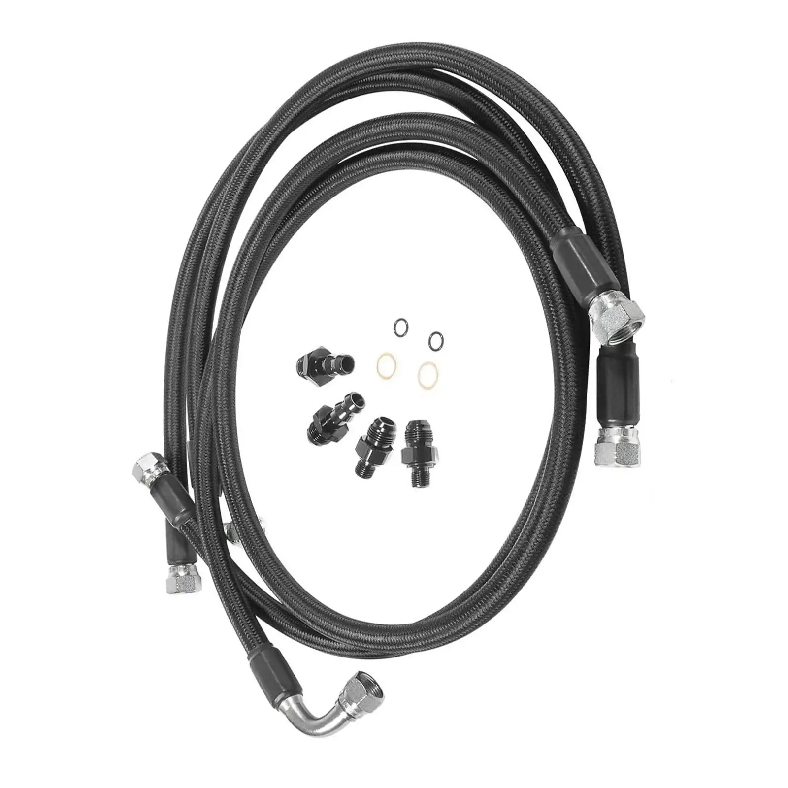 

Transmission Cooler Hoses Lines with Adapters Professional Prevent Leaks Durable