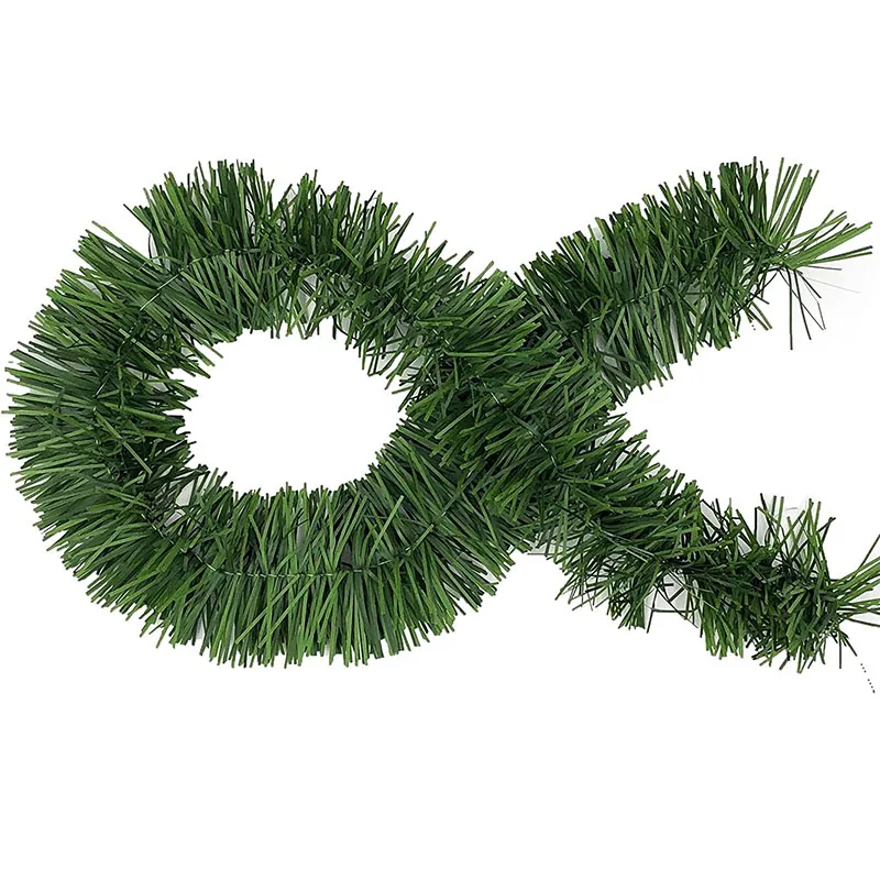 Accessoires de décoration de couronne de noël, bande de fausse herbe verte et dorée, activité intérieure et extérieure, aménagement de scène de bricolage, fournitures de fenêtre de magasin