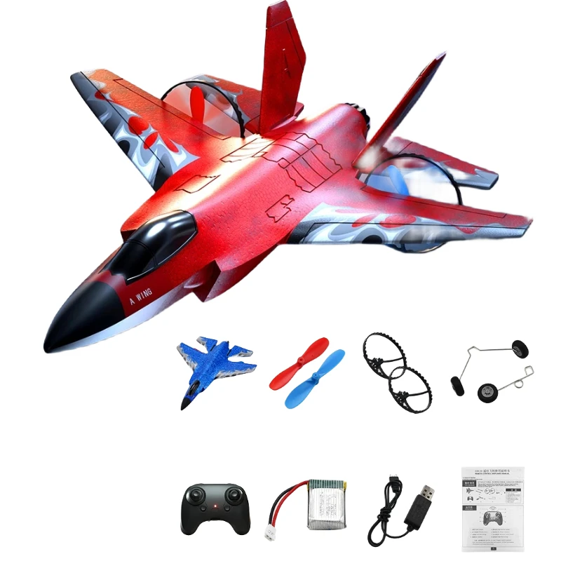 

Rc Plane Epp 2.4G Channel Glider Foam Planes Remote Control Foam Aircraft Led Lighting Simulate F35 Fighter Jet Toy for Children