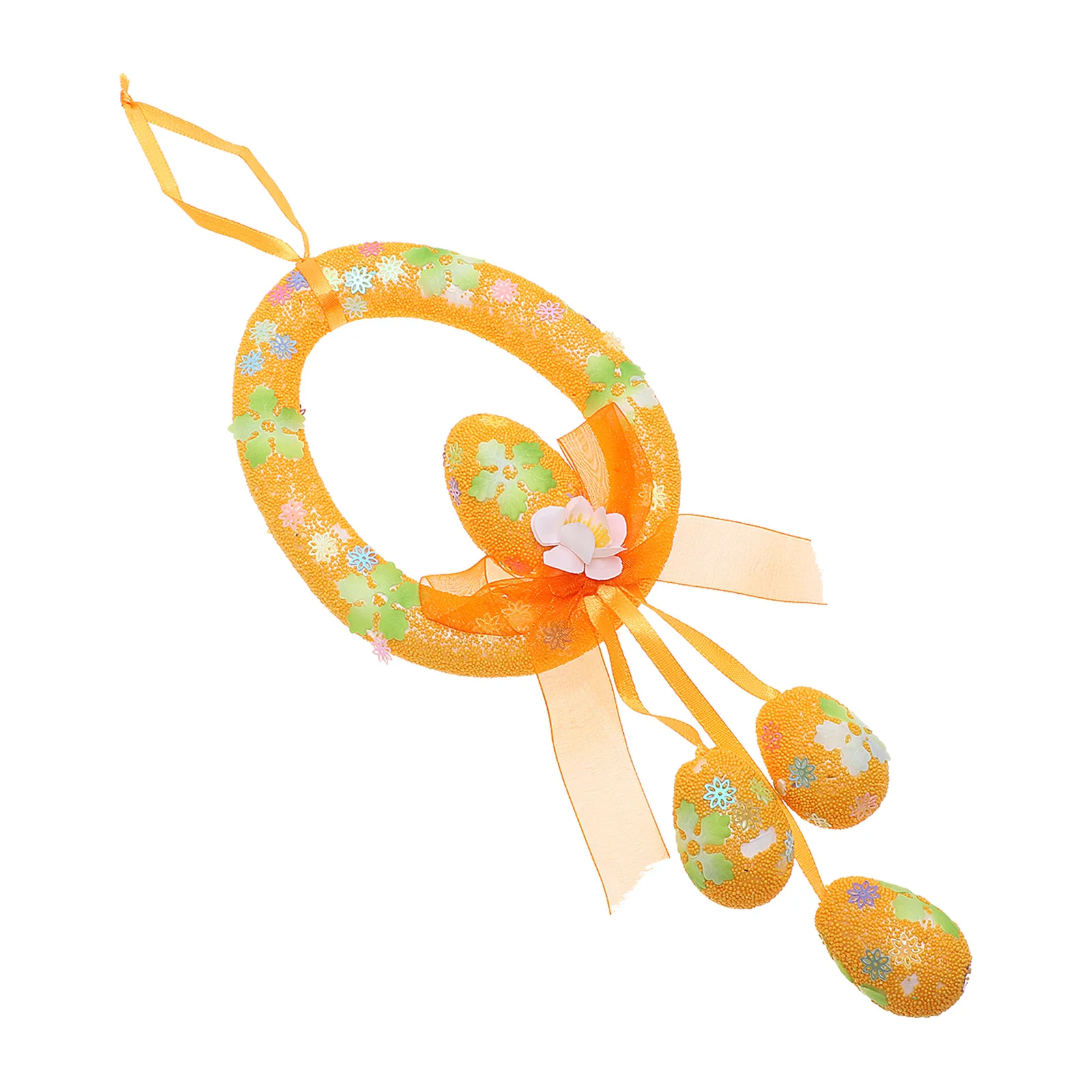 

Hanging Egg Decorations Unique Easter Wreath Design Festive Atmosphere Pendant for Bar Home Flower Decoration Layout Props