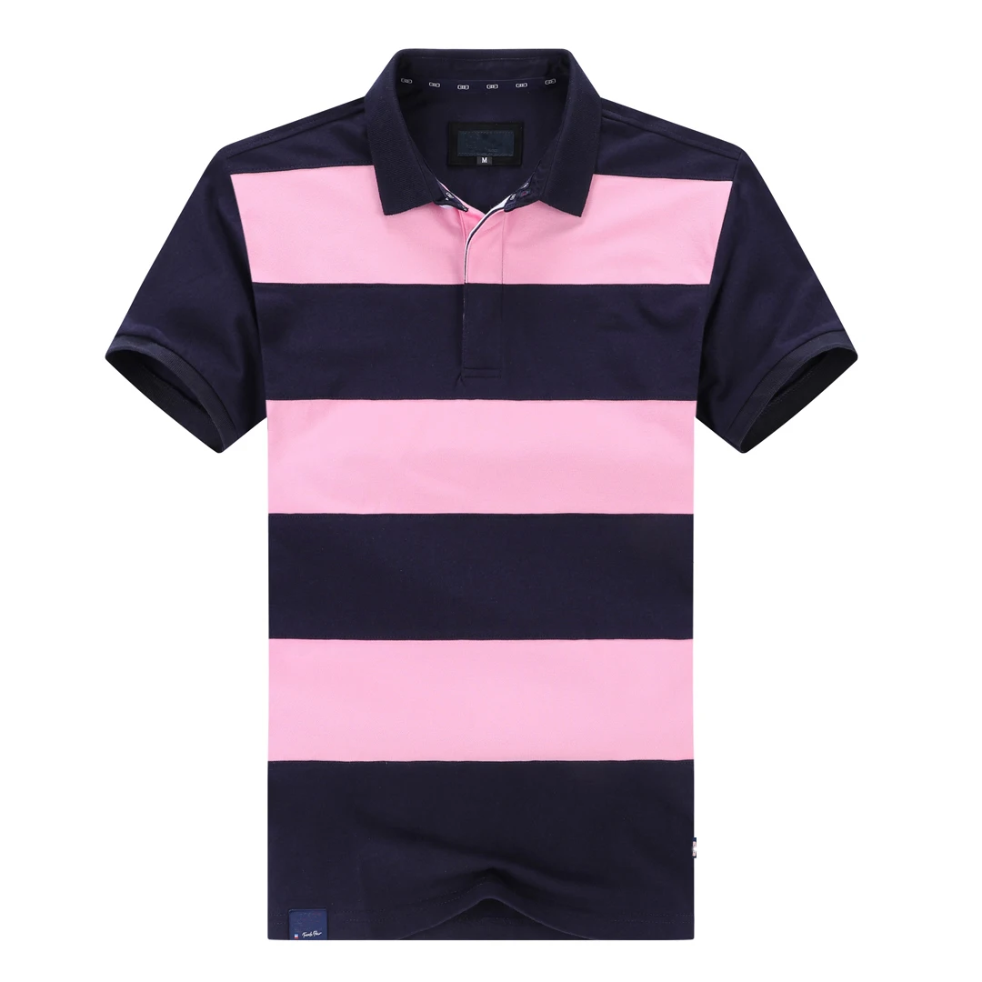 New Summer Striped Men's Polos Short Sleeve Del France Homme Polo Shirt Fashion Casual Strecthing  Big Size 3XL EP EP LOGO