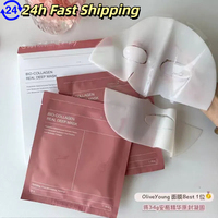 Bio Collagen Facial Mask Shrink Pores Deep Hydrating Overnight Mask Moisturizing Refreshing Brightening Face Korean Skin Care