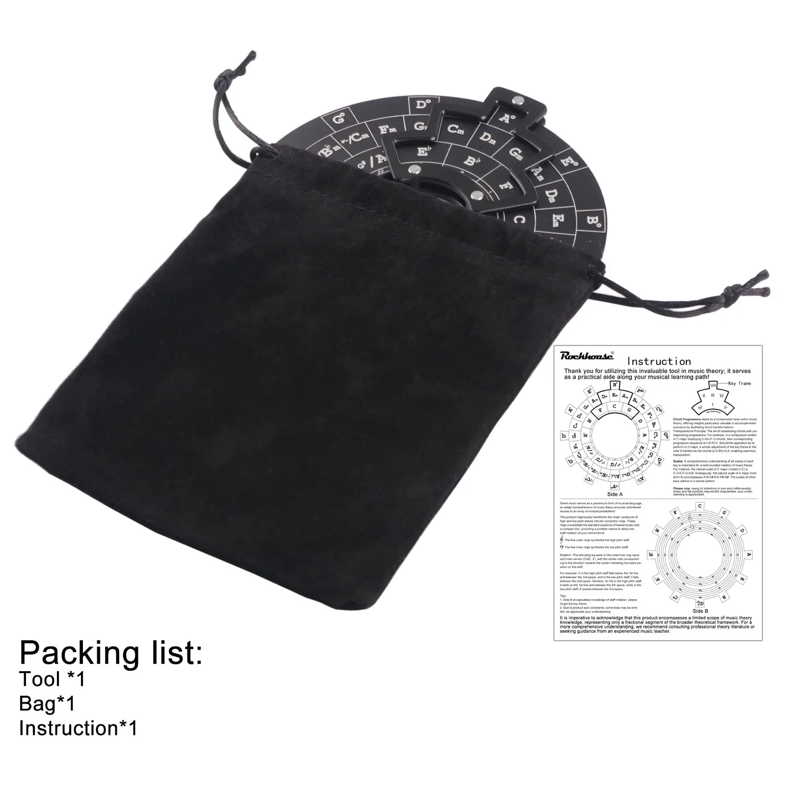 دائم الدورية نظرية الموسيقى عجلة المرحلة حاسبة وتر القرص ث/تقدم وتر مفتاح نقل الرسم البياني للعيش #5