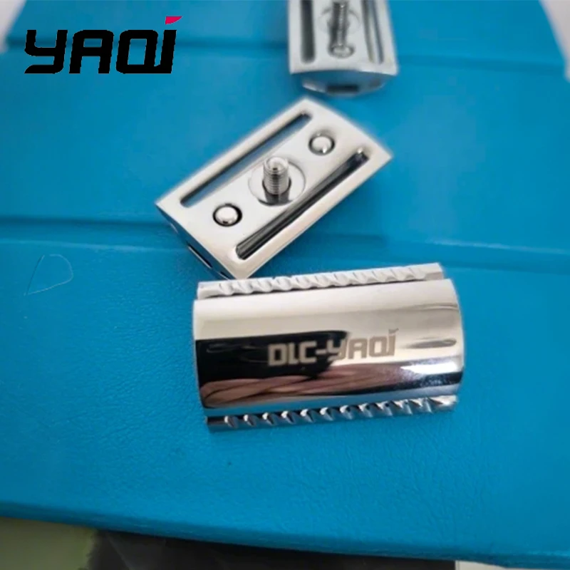 2026 Hot Sale！YAQI Chrome Color Scalloped Bar Double Edge Safety Razor Head for mens