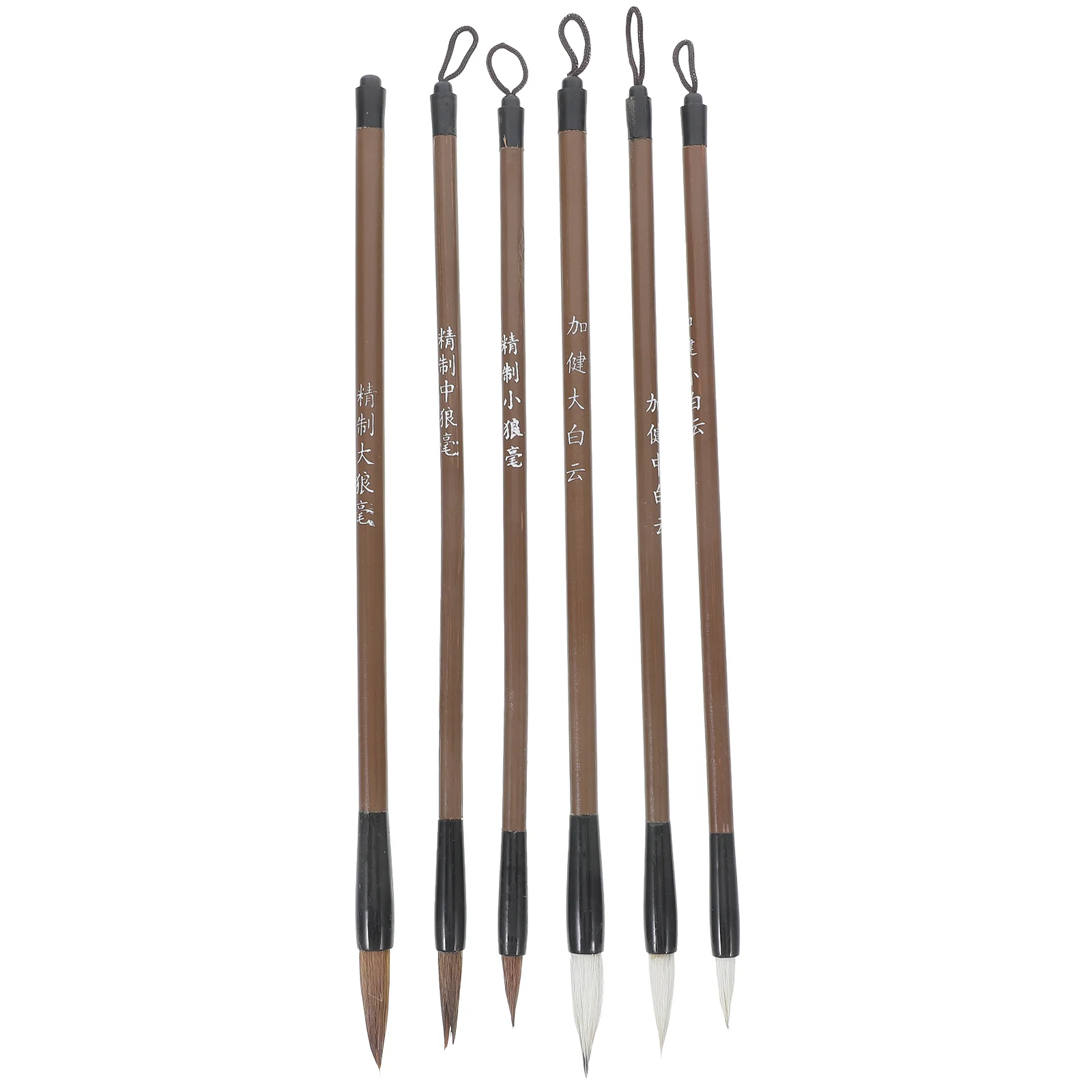 

6 Pcs Paint Brush Writing Student Paintbrushes Suminagashi Ink Plastic Langhao Calligraphy Students