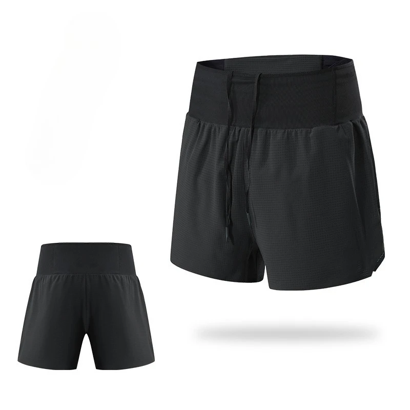 

Mens Fake Two Layer Quick Dry Shorts For Running Marathon Cross Country Fitness Training
