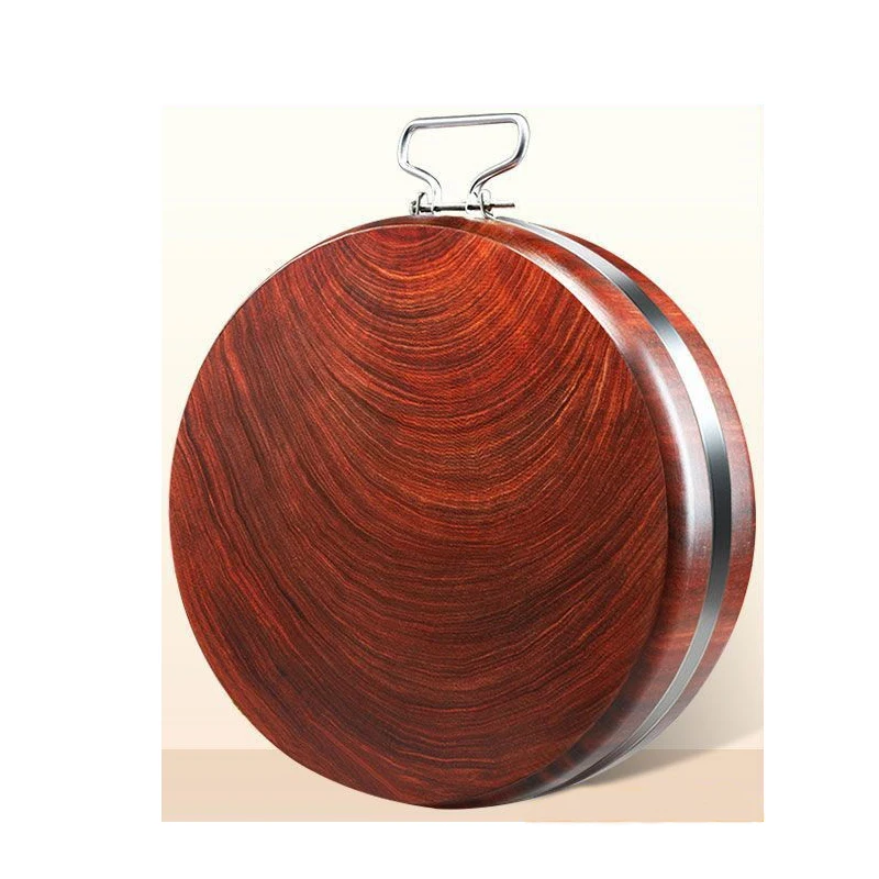 Large round solid wood cutting board Household Vegetable block whole wood chopping board thickened panel cutting board